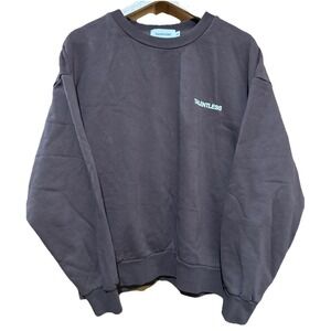 Talentless‎ Sweatsuit Women's Brown Crew w Pull On Wide Leg Heavyweight Medium